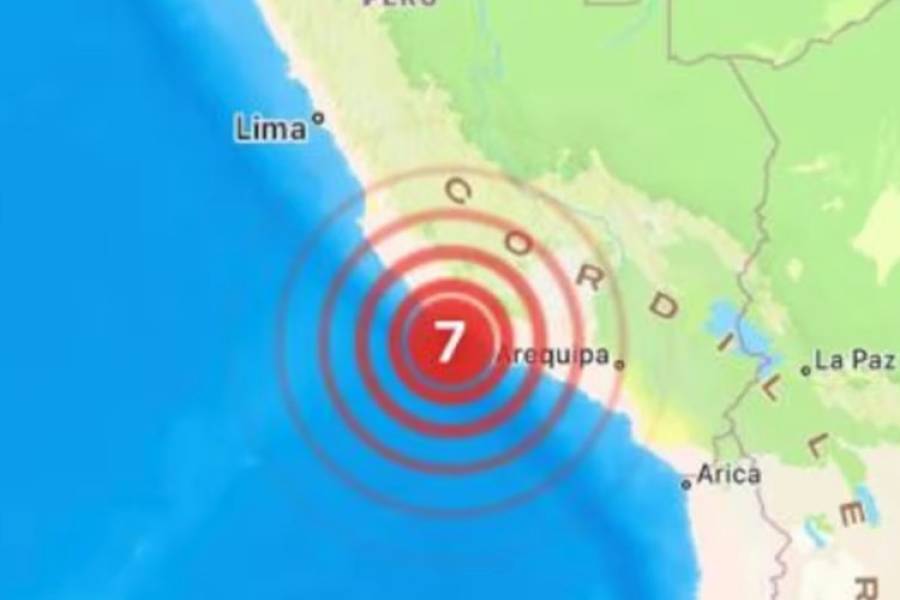 Un fuerte sismo de magnitud 7,0 sacudió la costa sur de Perú