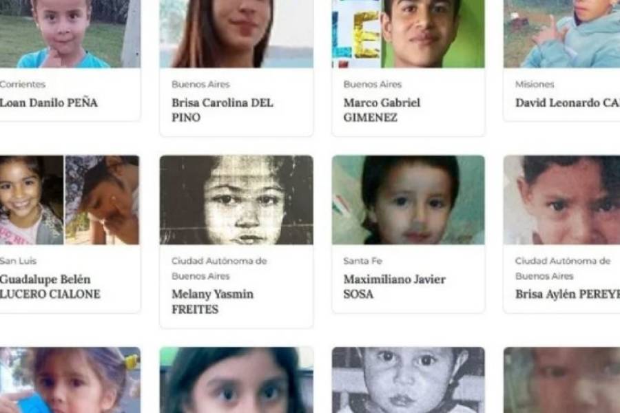 Hay más de 1.700 niños y adolescentes que están siendo buscados hoy en Argentina