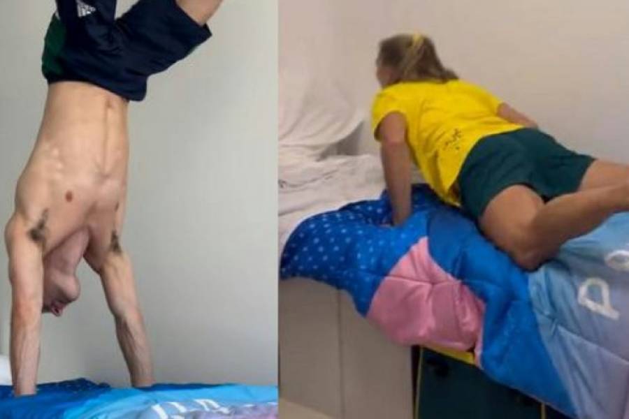 Atletas olímpicos prueban si las camas antisexo de París hacen ruido y este es el resultado