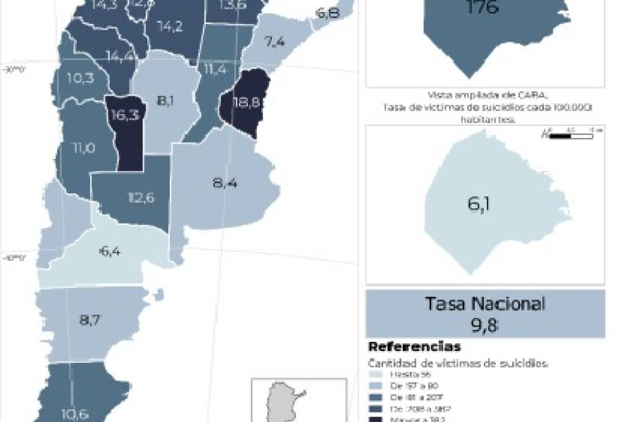 Lamentable: Catamarca ocupa el cuarto lugar en tasa de suicidios del país