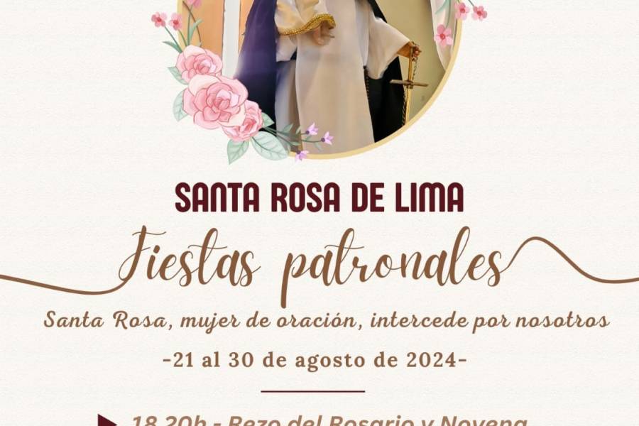 La parroquia Santa Rosa de Lima se prepara para las fiestas patronales y la visita pastoral del Obispo