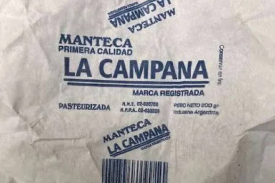 ANMAT prohibió la venta de la manteca La Campana