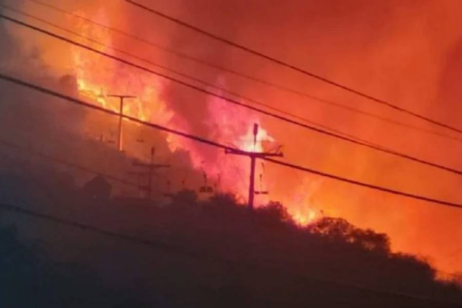 Incendios en Córdoba: las llamas llegaron hasta las aerosillas de Los Cocos