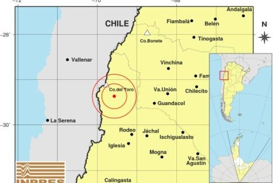 Un sismo de 6 se sintió en Catamarca