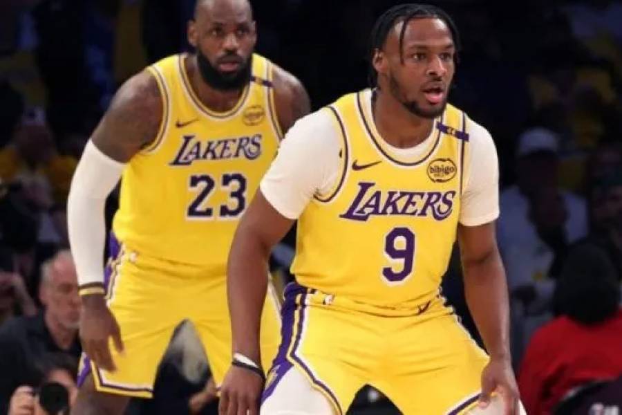 NBA: LeBron James y su hijo hacen historia en los Lakers