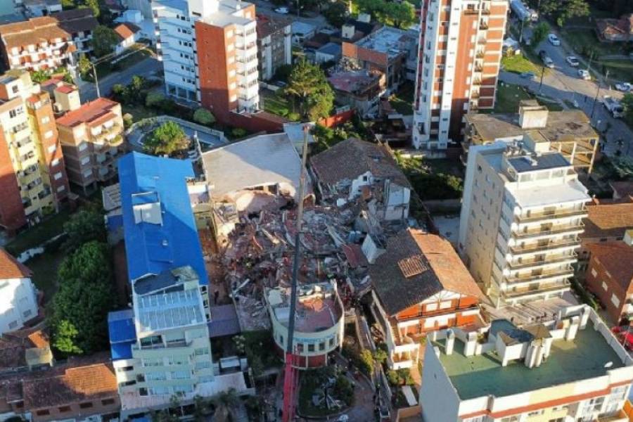 Encontraron el cuerpo de la octava víctima fatal del derrumbe en Villa Gesell