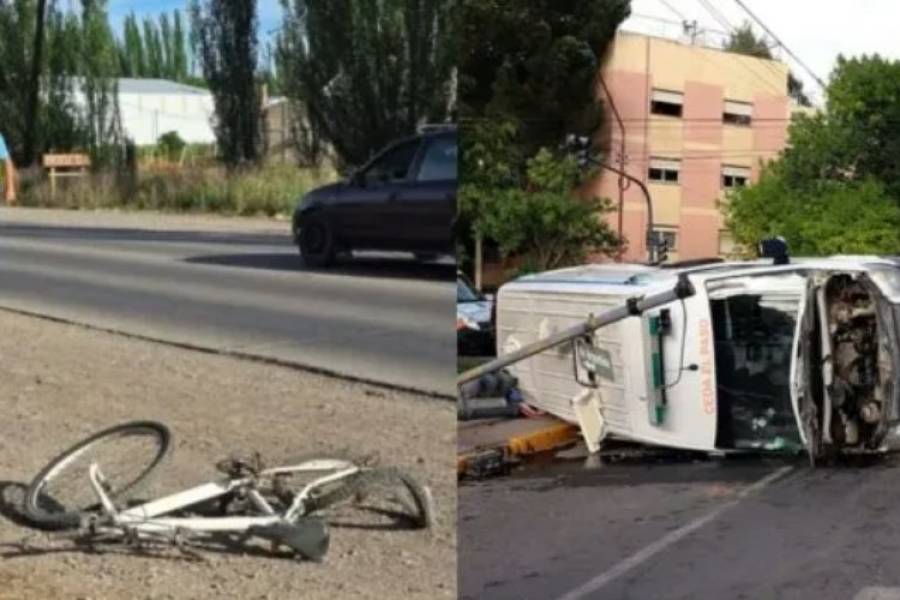 Neuquén: la atropellaron y murió tras volcar la ambulancia que la trasladaba