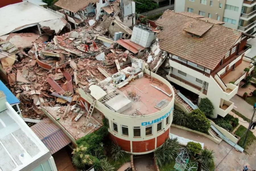 Derrumbe en Villa Gesell: la única sobreviviente salió de terapia intensiva