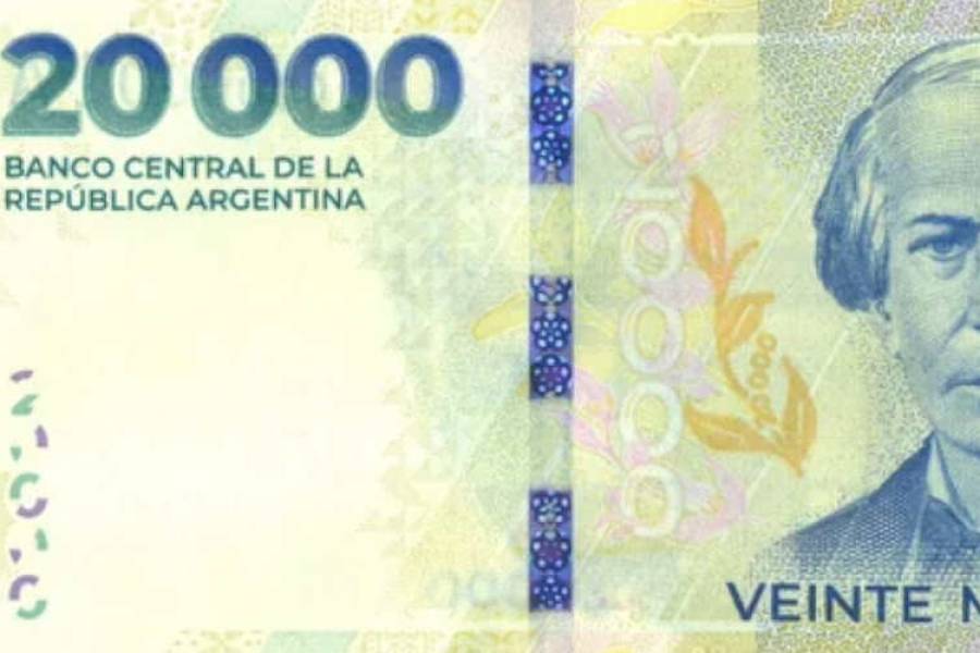 Difunden medidas de seguridad para evitar estafas con el nuevo billete de $20.000