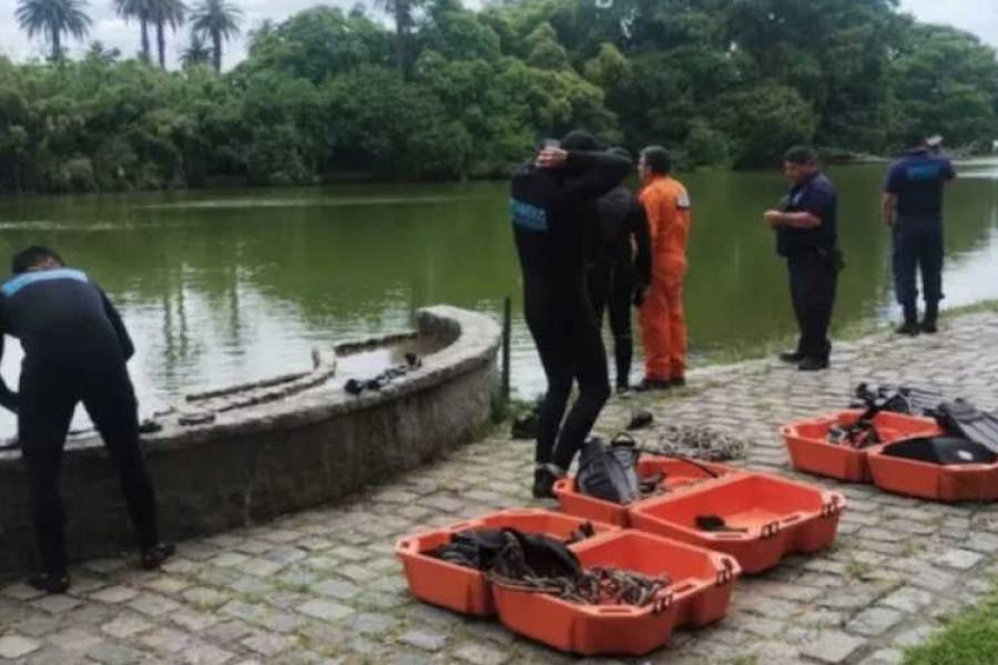 Amplio operativo: buscan en los Lagos de Palermo a un hombre que se metió a nadar y desapareció